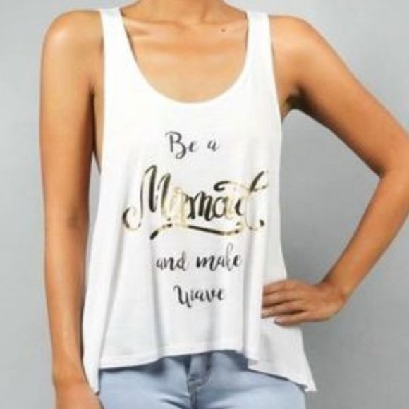 Popular Basics Be A Mermaid and Make Waves Tank - Picture 1 of 6